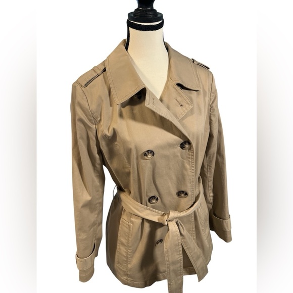 Talbots Classic Beige Trench Coat - Picture 7 of 11